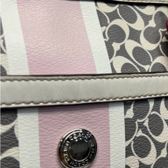 Coach Gray & Pink Tote Bag - Picture 5 of 5